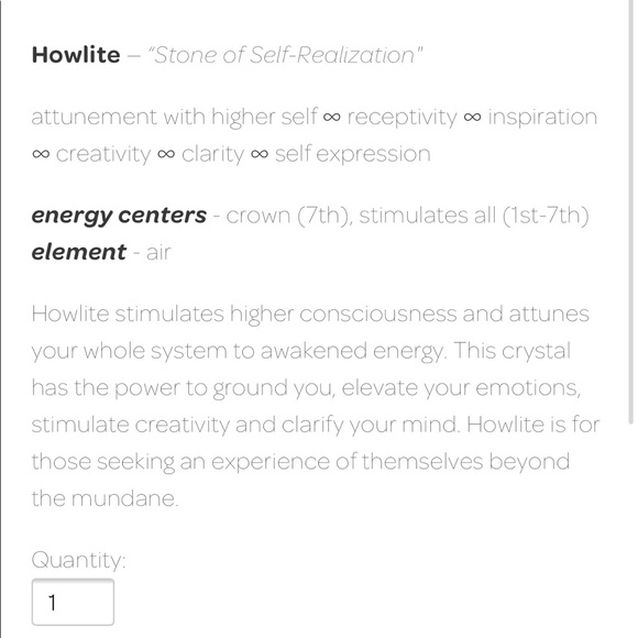 Howlite  Gold Ascension Stone Necklace NWT - Picture 6 of 6